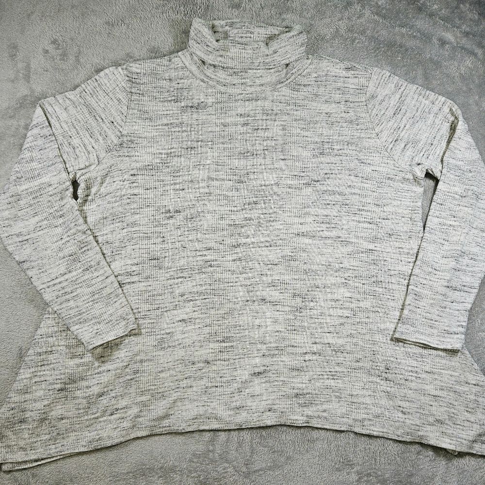 Simply Vera Vera Wang Women's Gray Turtleneck Sweater Size XXL